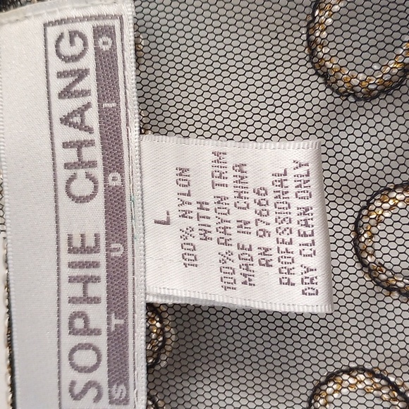 NWT Sophie Chang Sheer Cardigan Embroidered Large Lace Long Sleeve - Picture 5 of 8